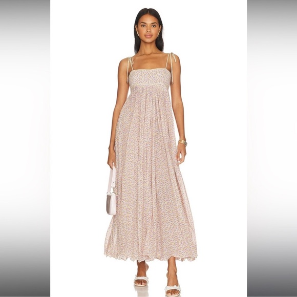 Free People Pastel Floral Maxi Dress - Picture 1 of 3